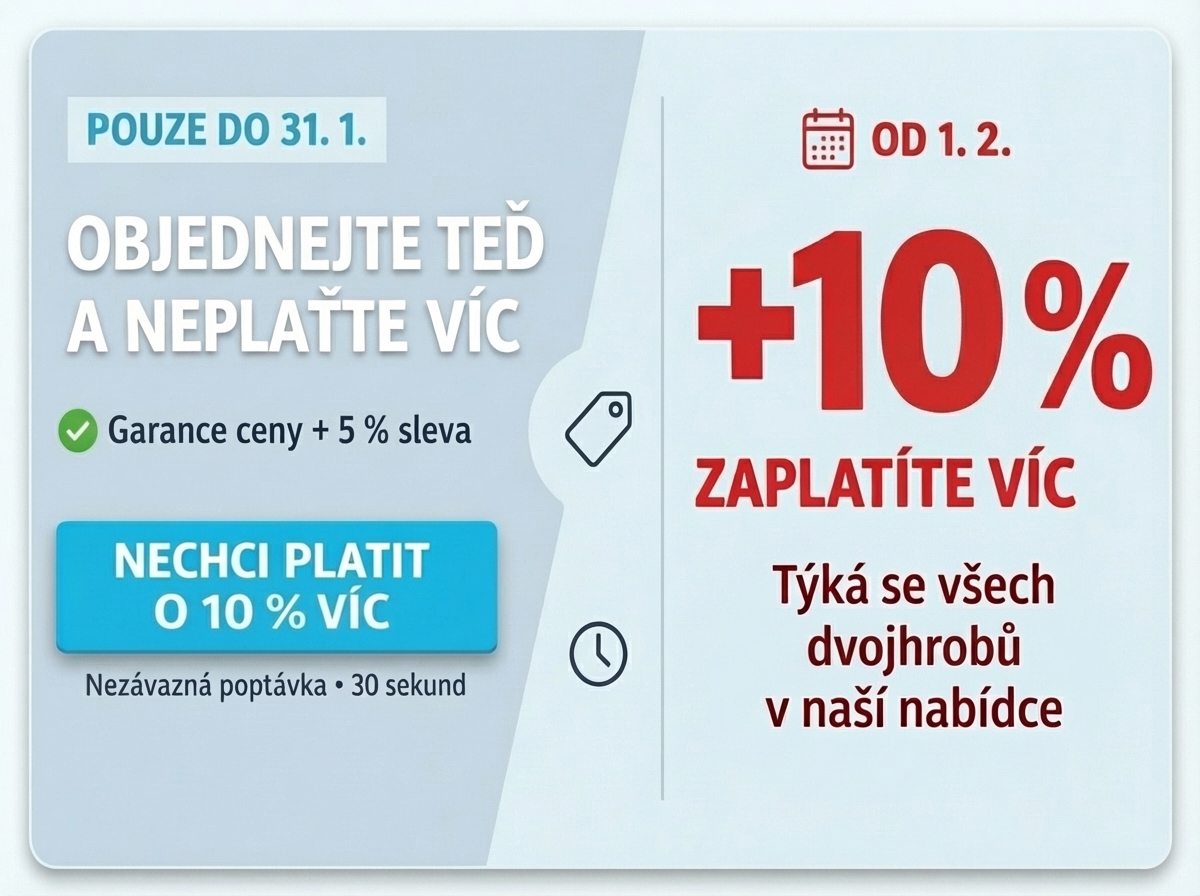 Dvojhroby zdražení 10%